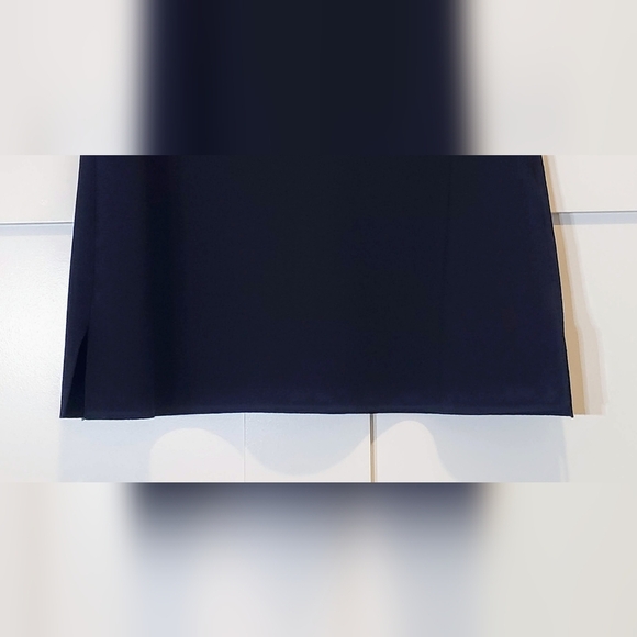 Chico's Travelers Mock Neck Sleeveless Top Tank Slinky Knit Navy Blue Size 1 - Picture 3 of 11